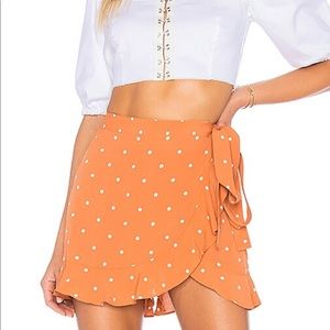 Natalia Dot Skort in Copper Dot